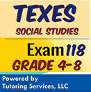 TExES social science exam 118 test prep for grades 4-8 educators